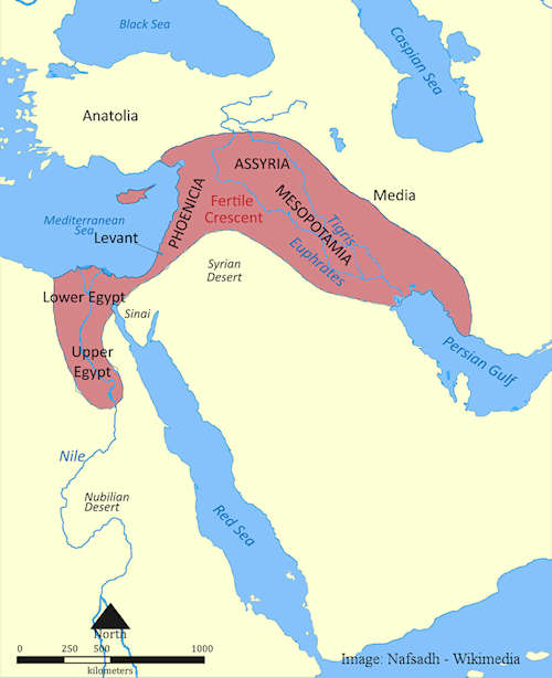 Map of fertile crescent | 500x72 image